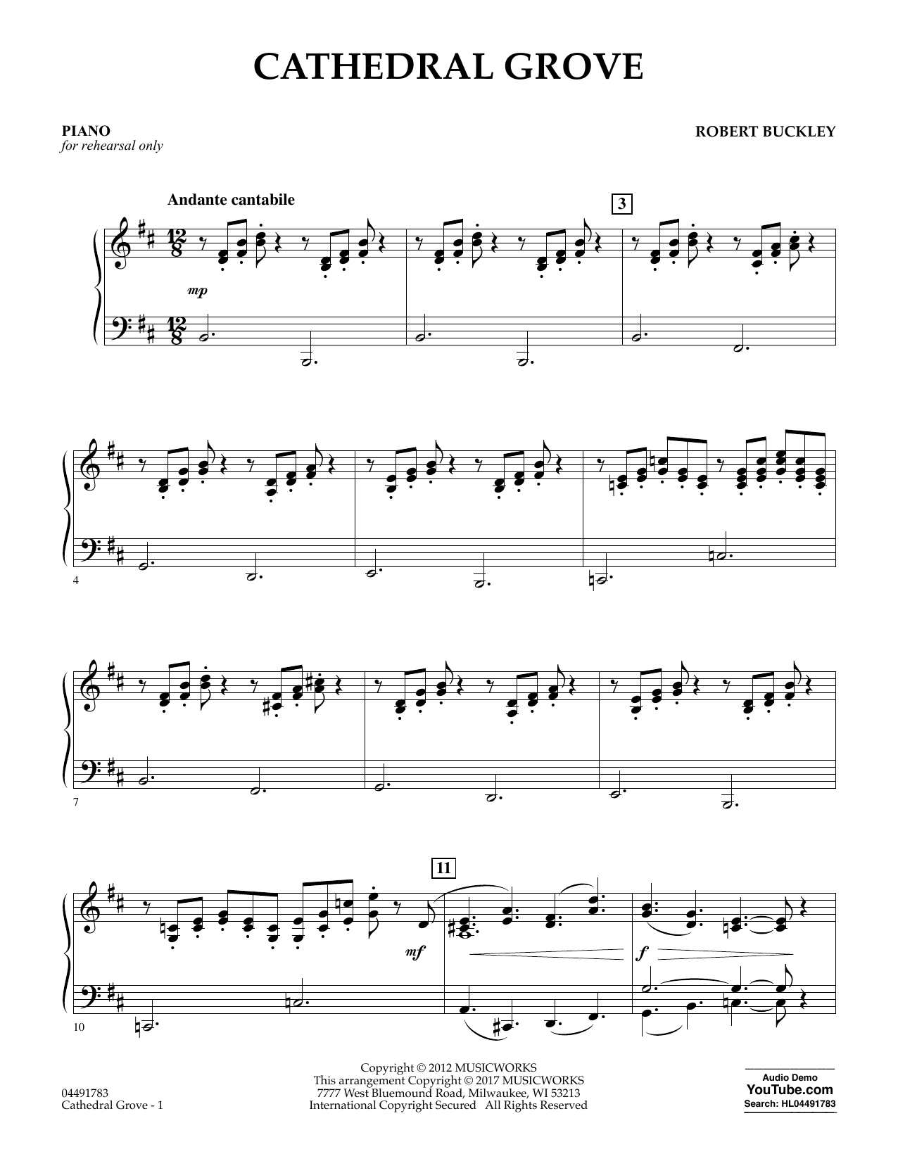 Download Robert Buckley Cathedral Grove - Piano Sheet Music