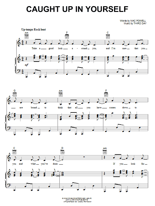 Download Third Day Caught Up In Yourself Sheet Music