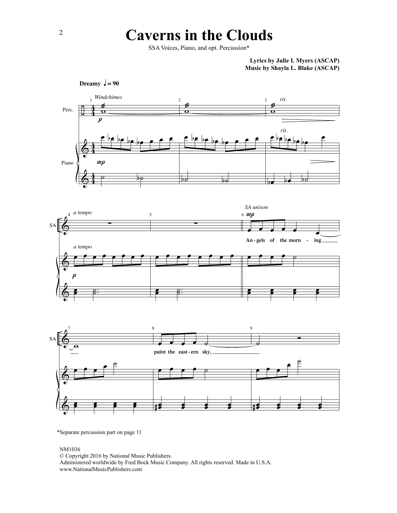 Download Julie I. Myers Caverns in the Clouds Sheet Music