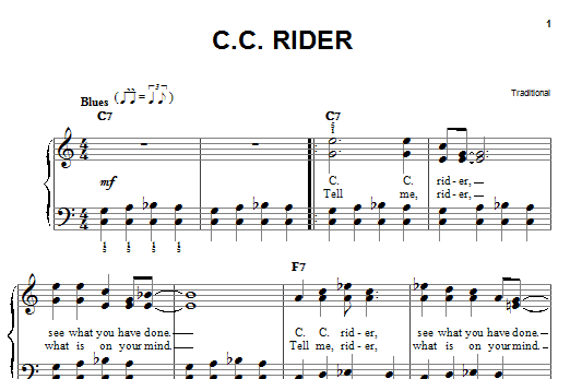 Download Traditional C.C. Rider Sheet Music