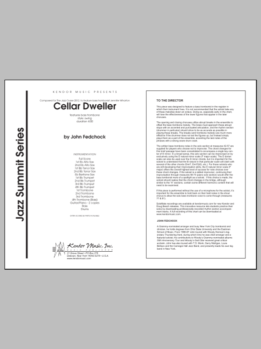 Download Fedchock Cellar Dweller - Full Score Sheet Music