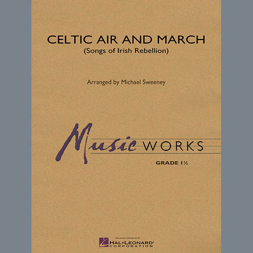 Download Michael Sweeney Celtic Air and March (Songs of Irish Rebellion) - Percussion 1 Sheet Music and Printable PDF Score for Concert Band