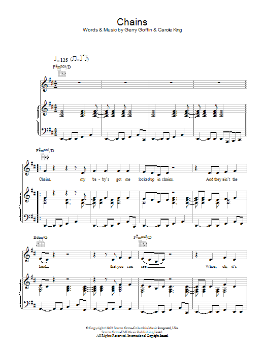 Download The Cookies Chains Sheet Music