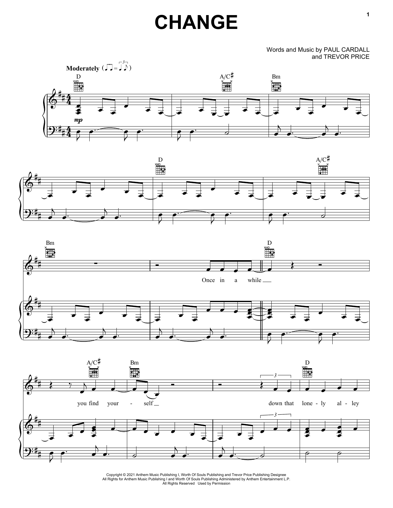 Download Paul Cardall and Trevor Price Change Sheet Music