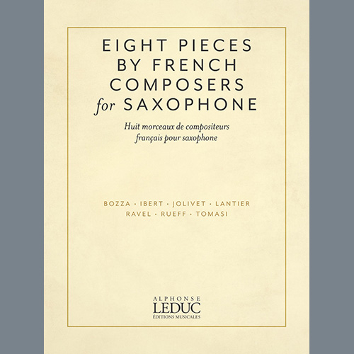 Download Jeanine Rueff Chanson Et Passepied Sheet Music and Printable PDF Score for Alto Sax and Piano