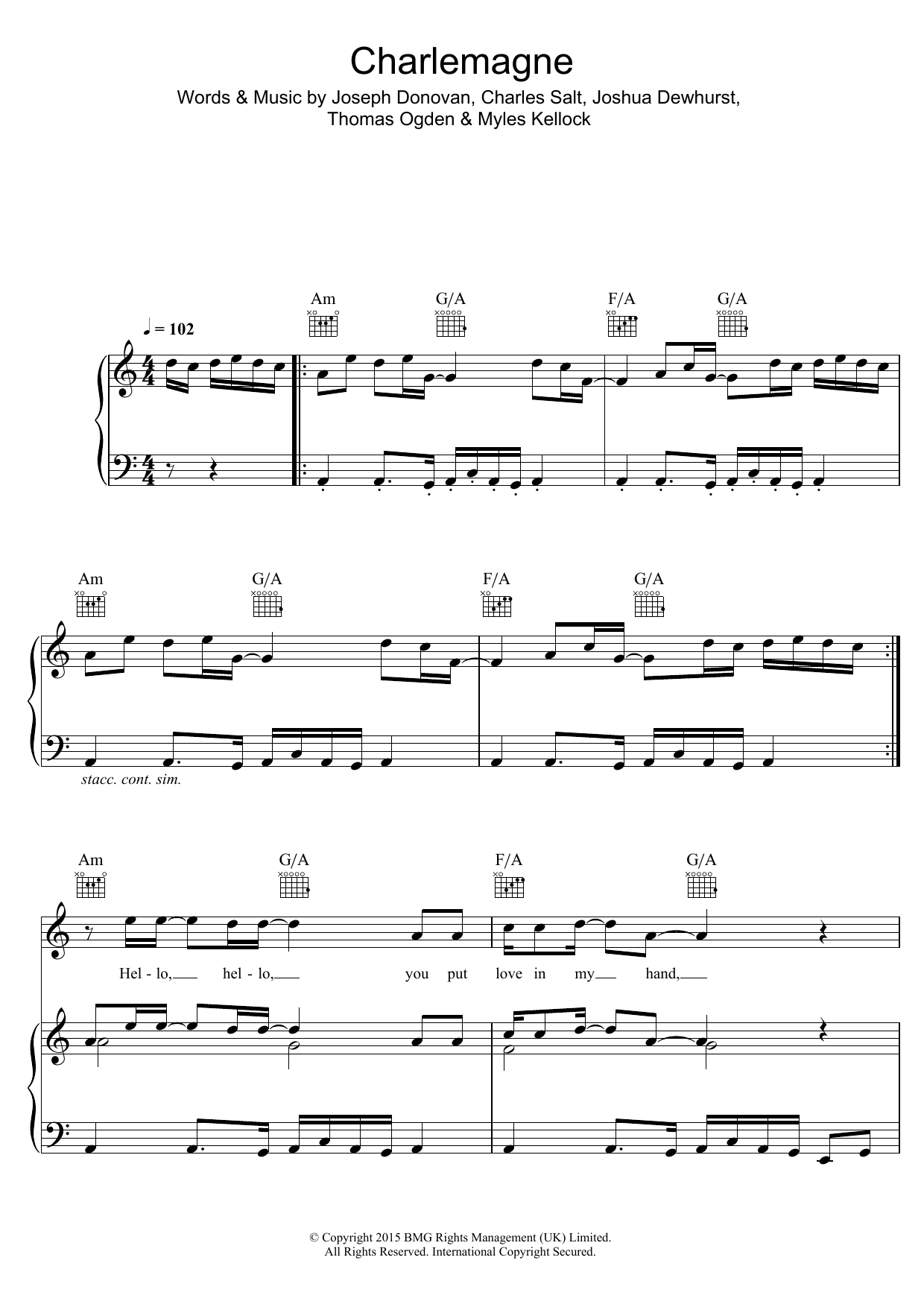 Download Blossoms Charlemagne Sheet Music