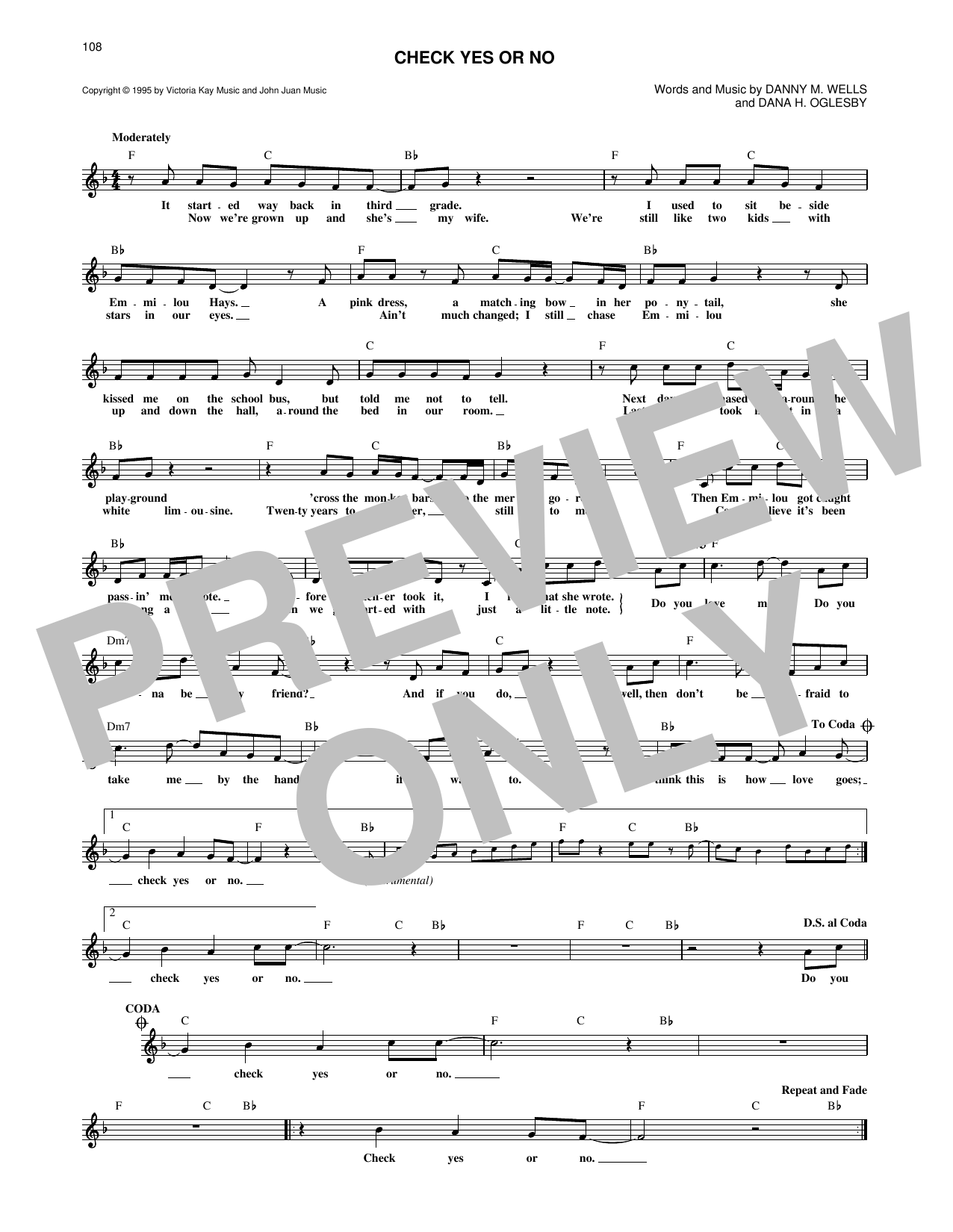 Download George Strait Check Yes Or No Sheet Music