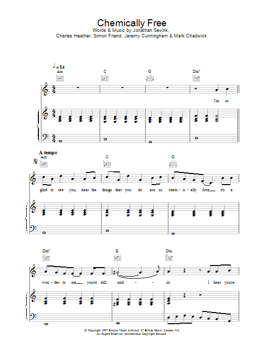 Download The Levellers Chemically Free Sheet Music