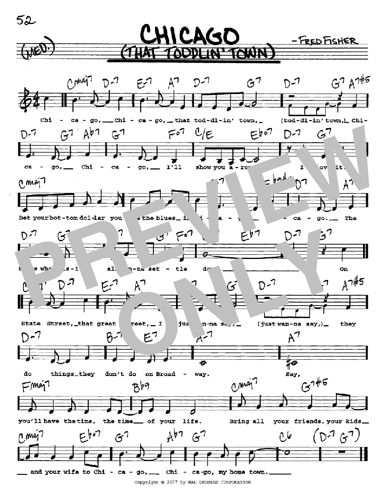 Download Frank Sinatra Chicago (That Toddlin' Town) Sheet Music
