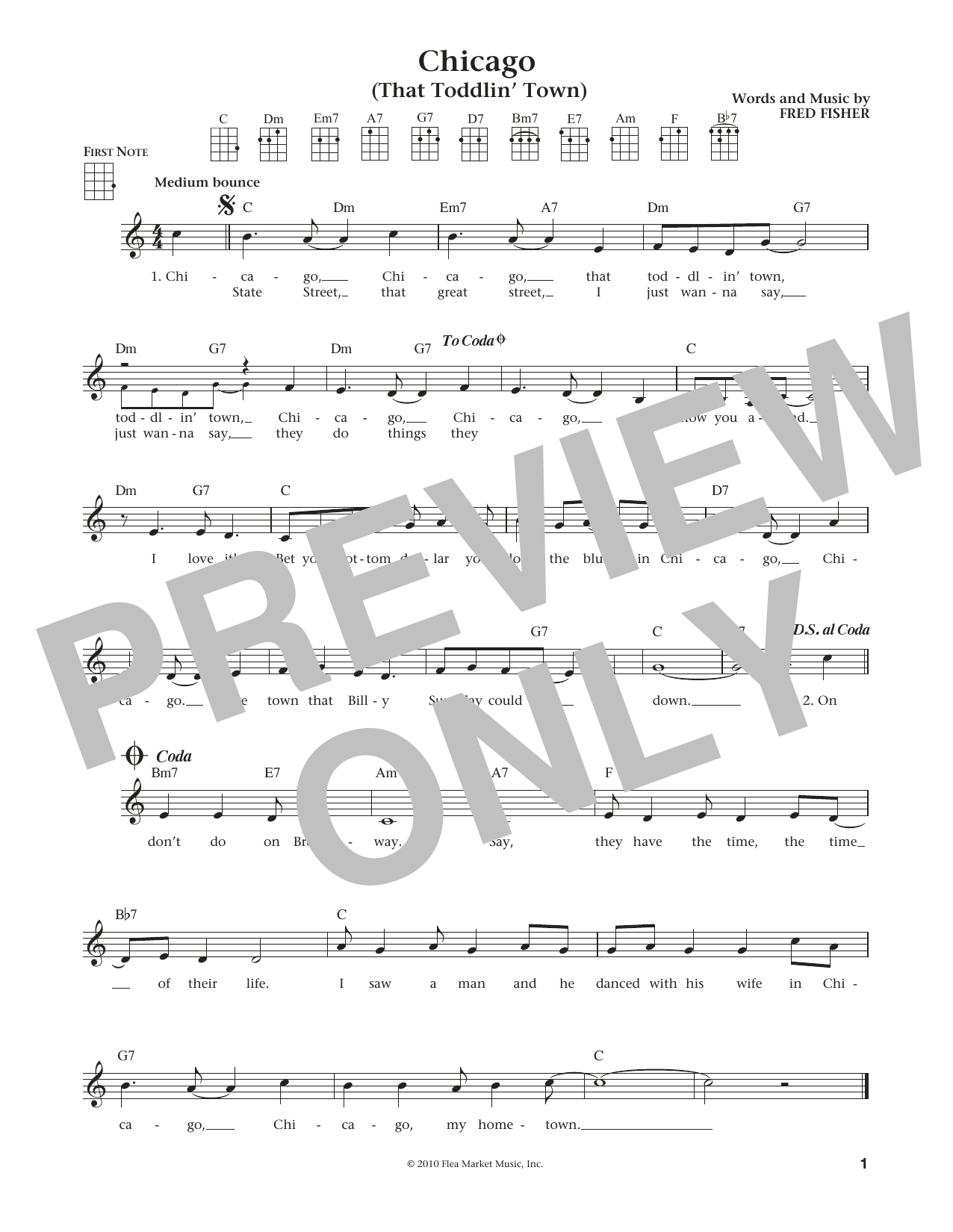 Download Frank Sinatra Chicago (That Toddlin' Town) (from The Sheet Music