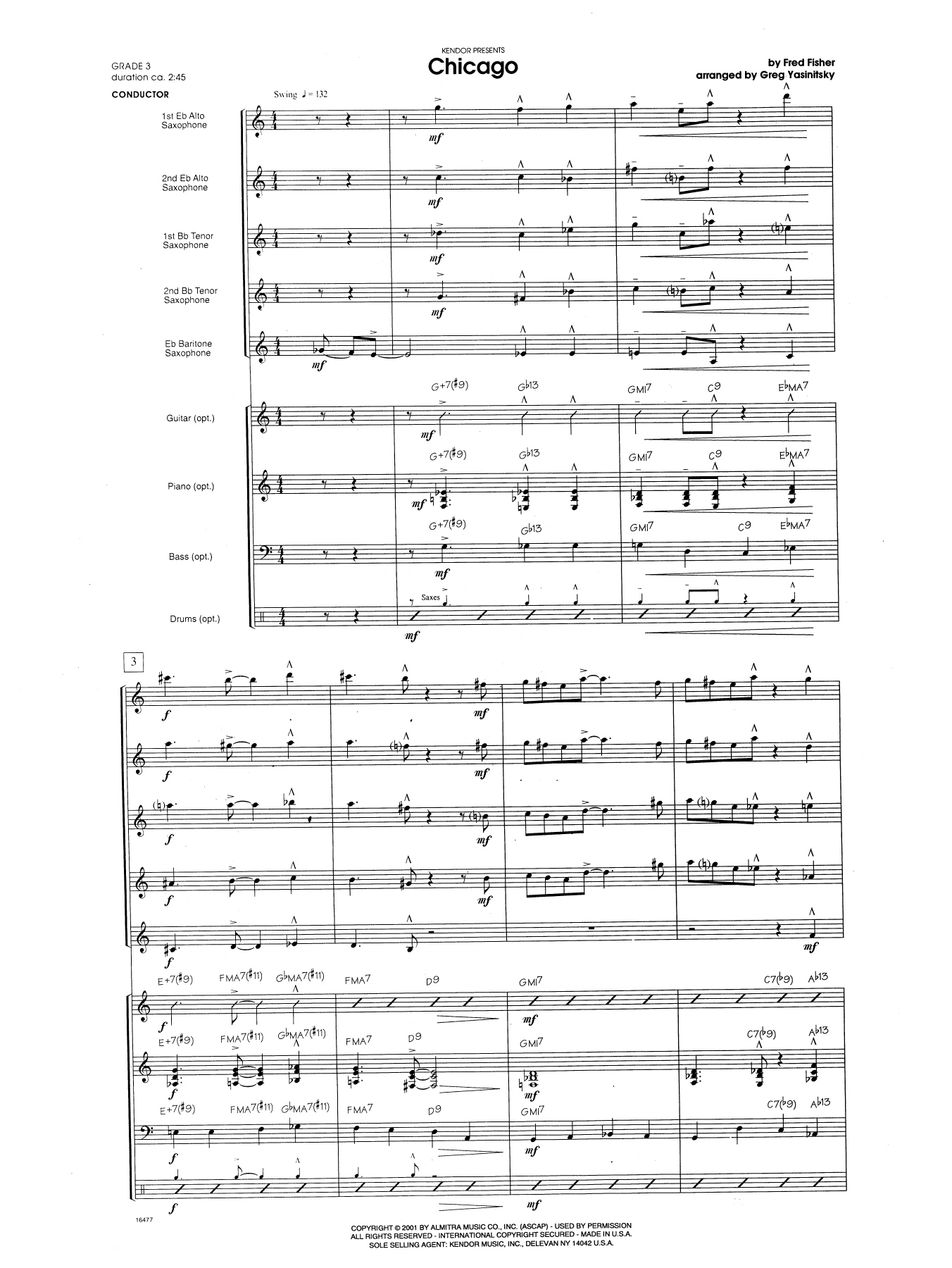 Download Fred Fisher Chicago (that Toddlin' Town) - Full Sco Sheet Music