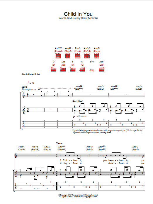 Download Feeder Child In You Sheet Music