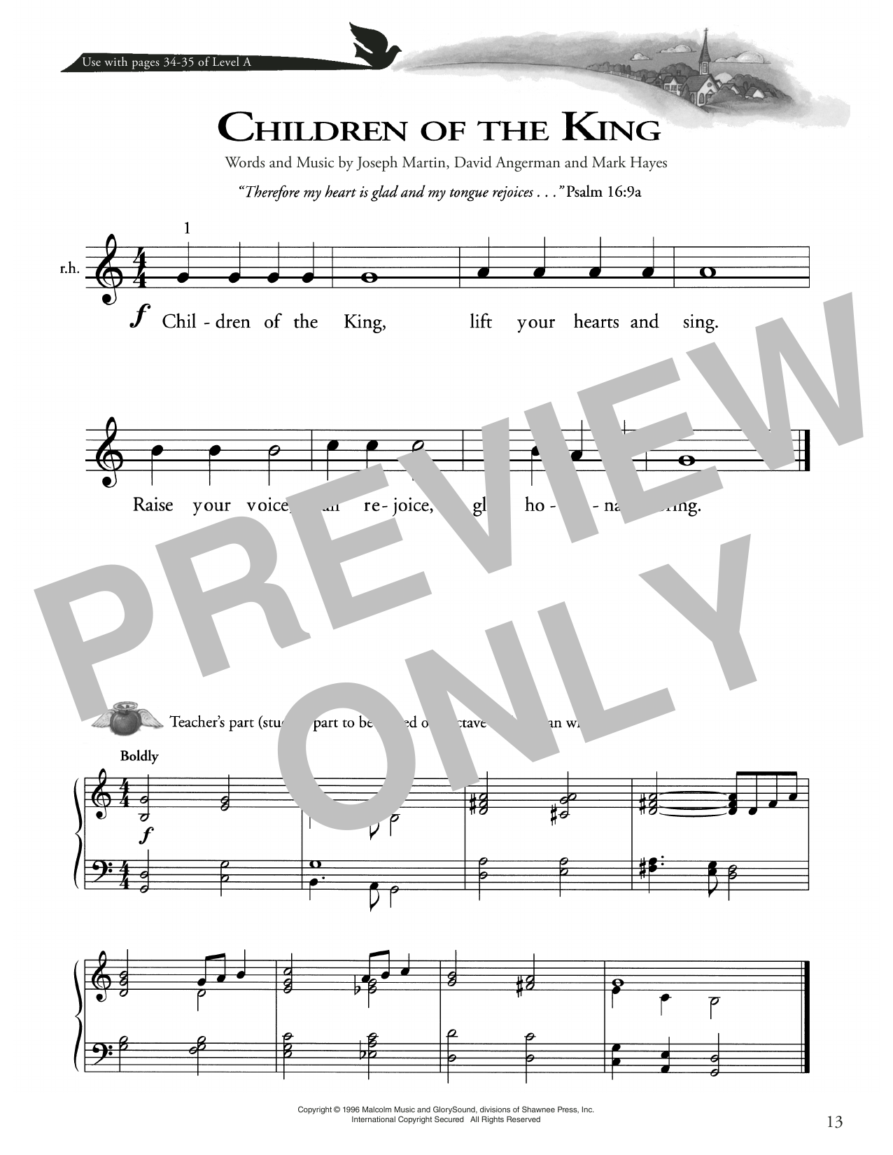 Download Joseph Martin, David Angerman and Ma Children Of The King Sheet Music