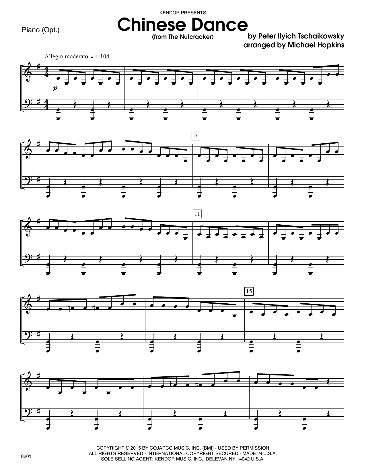 Download Michael Hopkins Chinese Dance (from The Nutcracker) - P Sheet Music