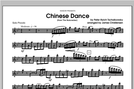 Download Christensen Chinese Dance (from The Nutcracker) - P Sheet Music