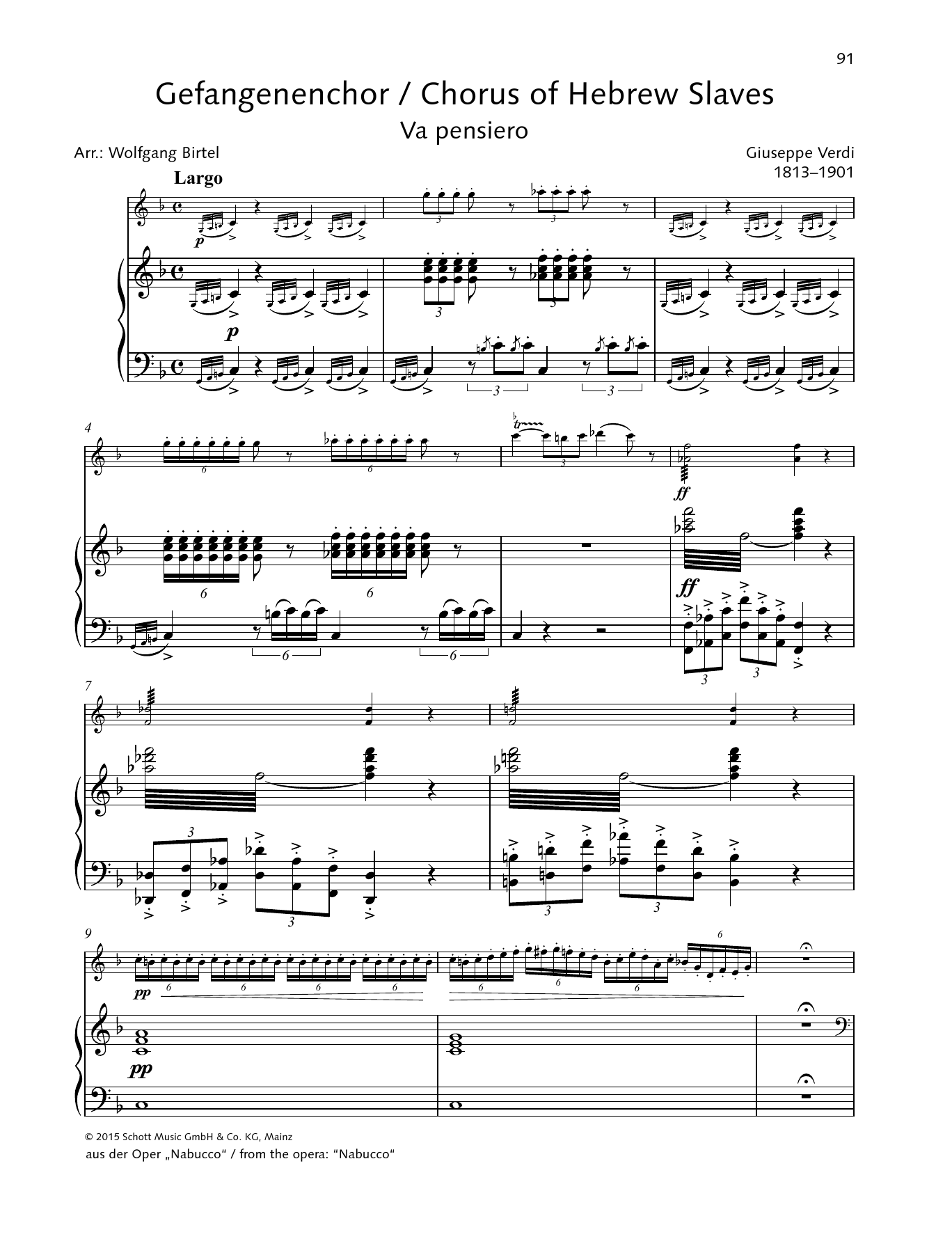 Download Giuseppe Verdi Chorus of the Hebrew Slaves Sheet Music