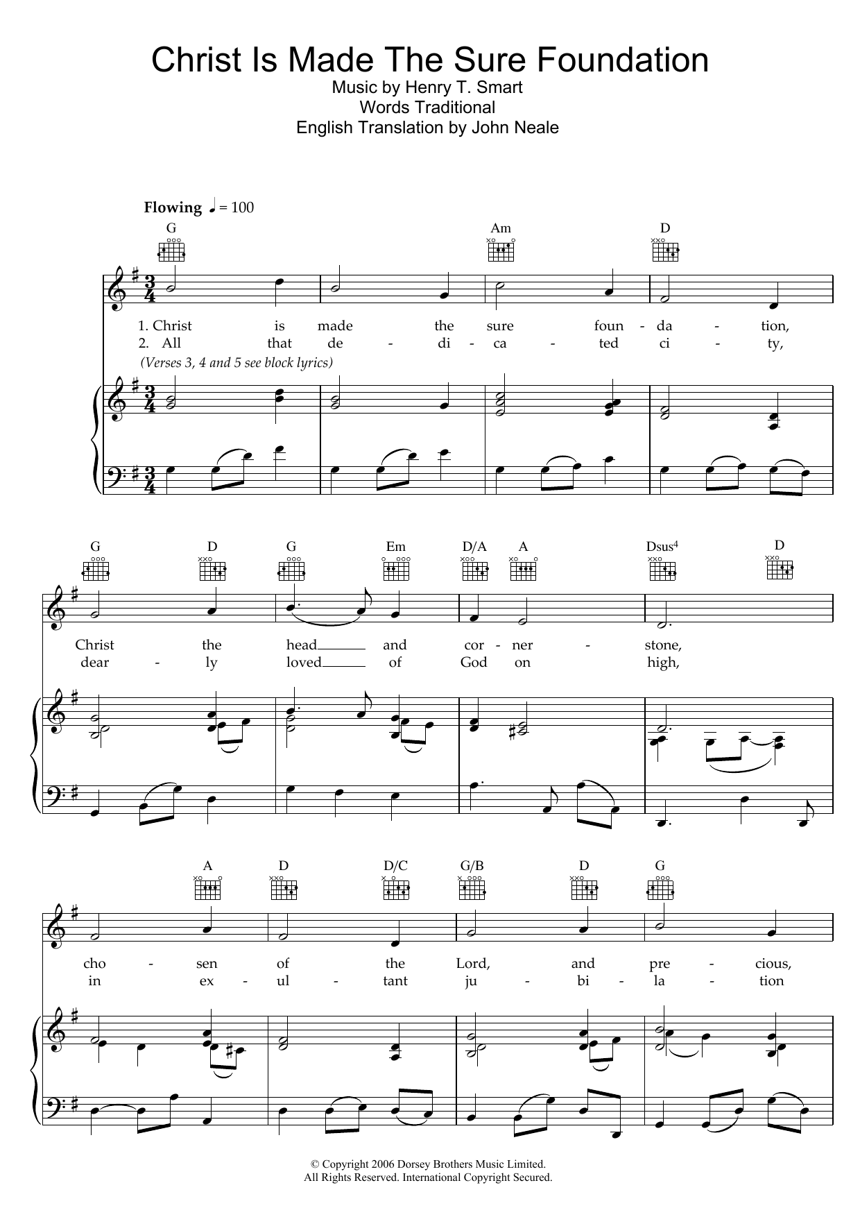 Download Traditional Christ Is Made The Sure Foundation Sheet Music