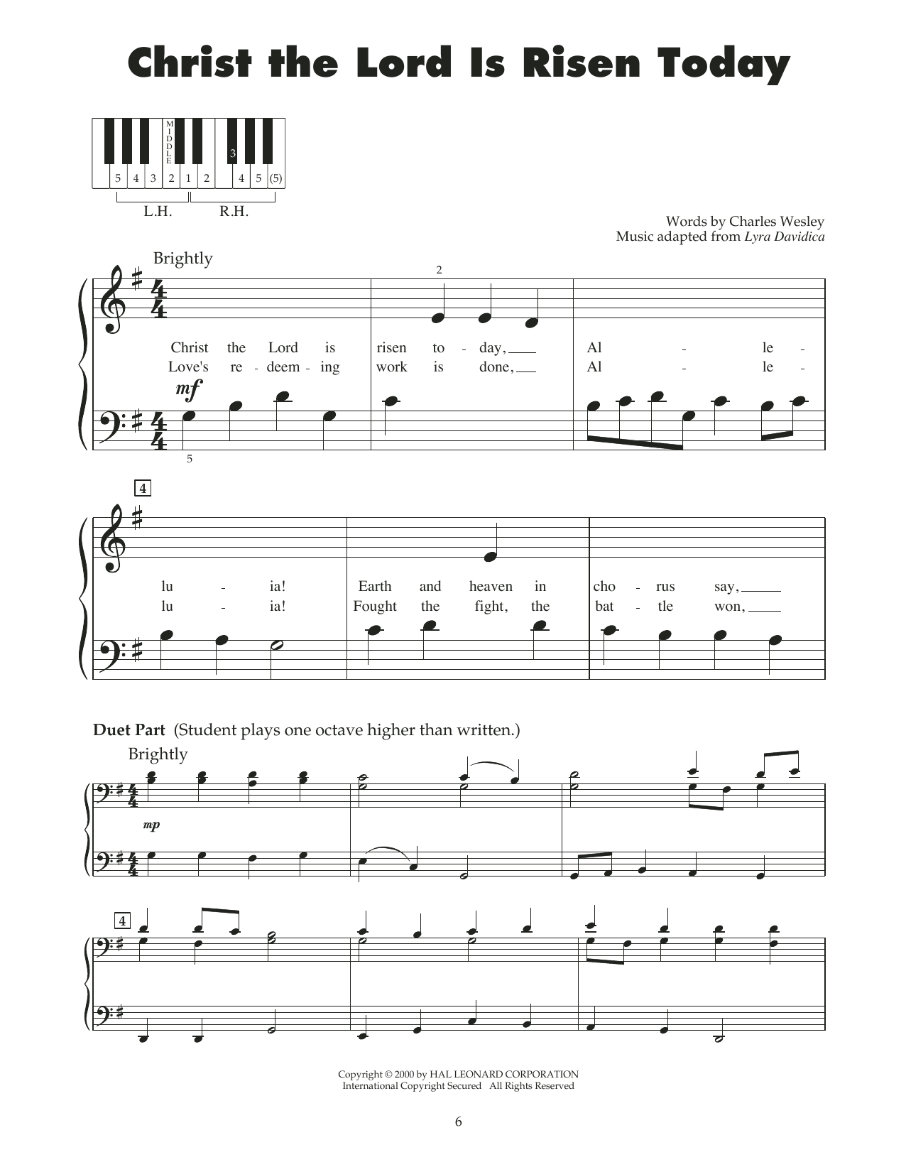 Download Charles Wesley Christ The Lord Is Risen Today (arr. Ca Sheet Music