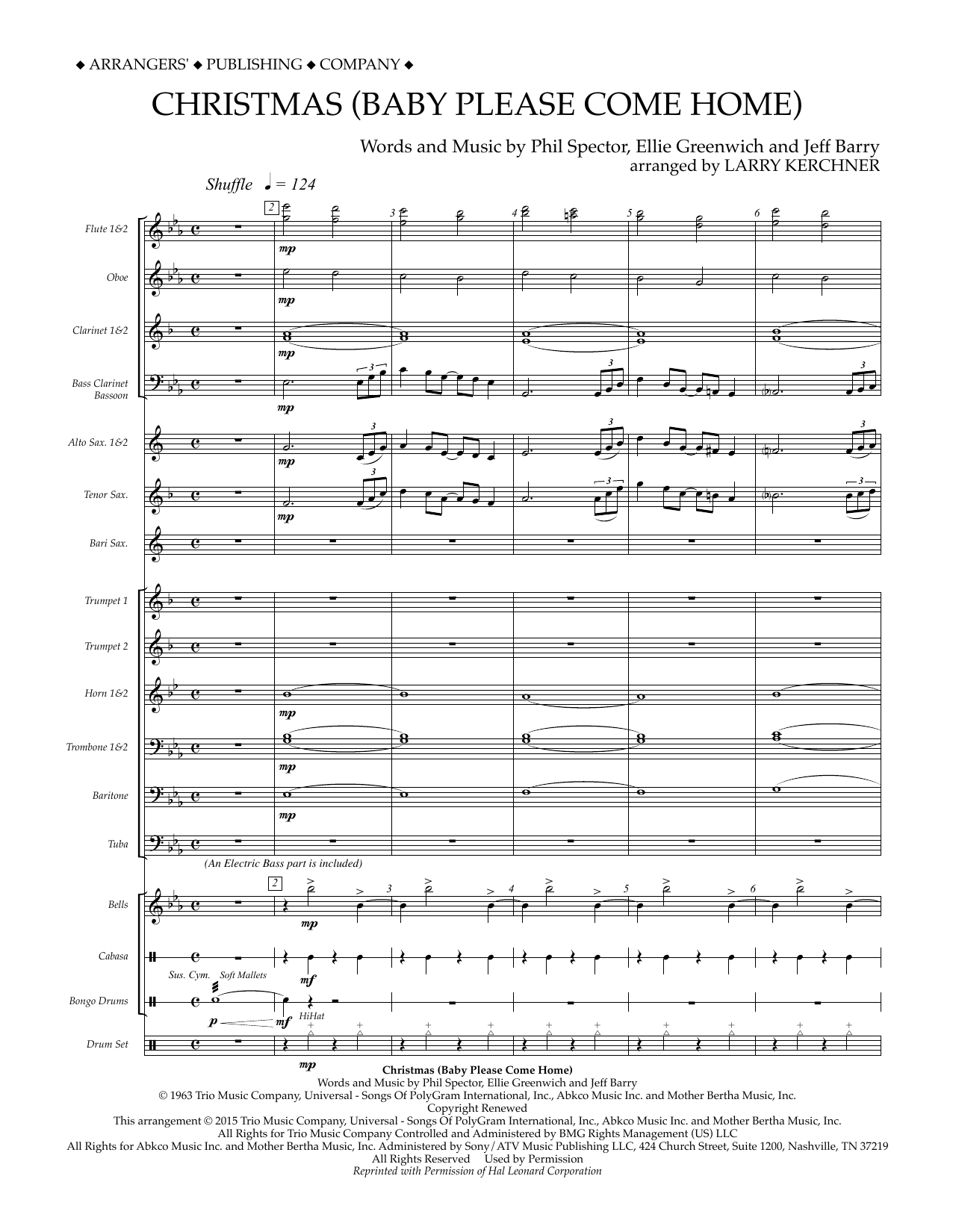 Download Larry Kerchner Christmas (Baby Please Come Home) - Con Sheet Music