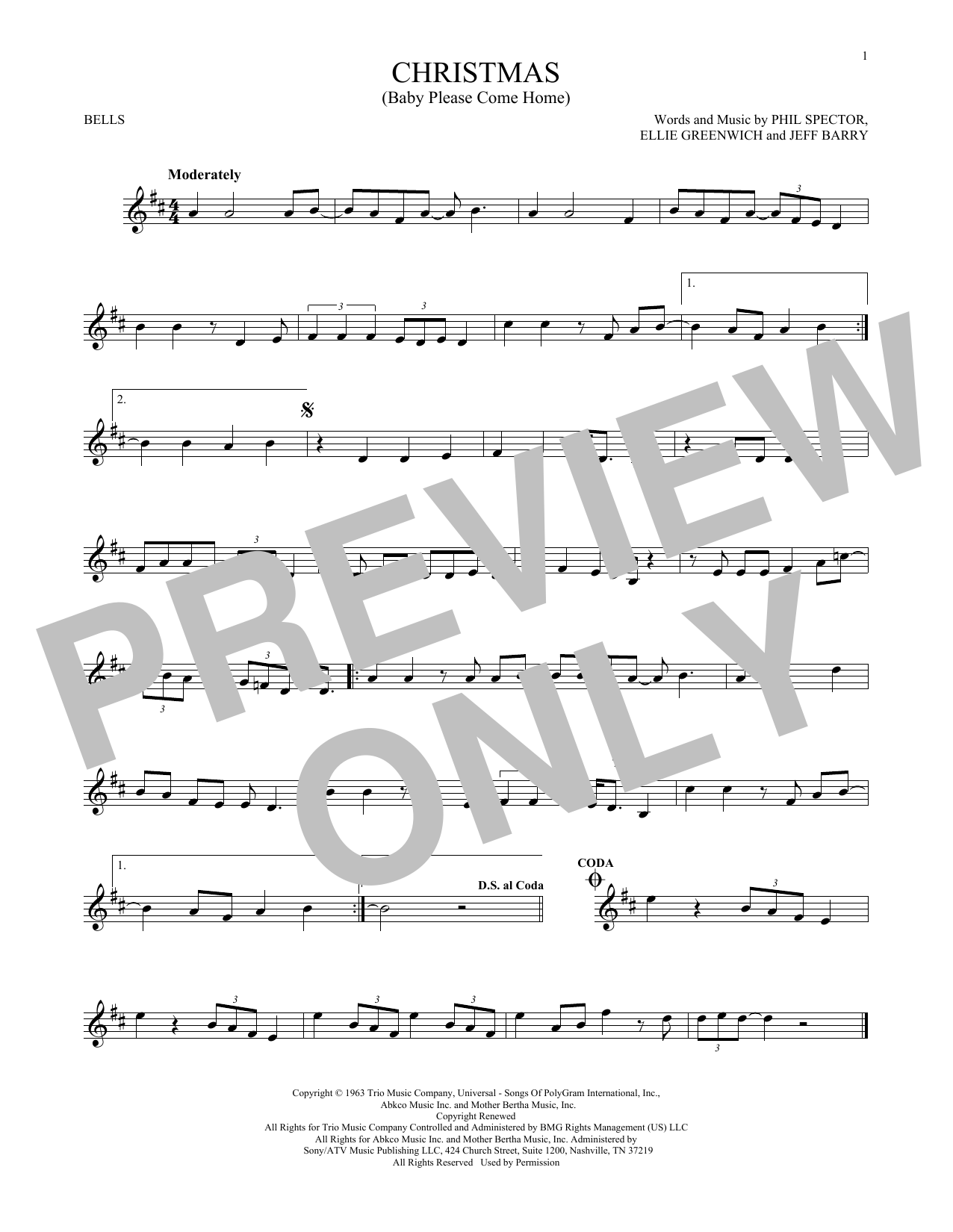 Download Darlene Love Christmas (Baby Please Come Home) Sheet Music