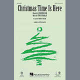Download or print Christmas Time Is Here (arr. Robert Sterling) Sheet Music Printable PDF 5-page score for Christmas / arranged SATB Choir SKU: 501830.