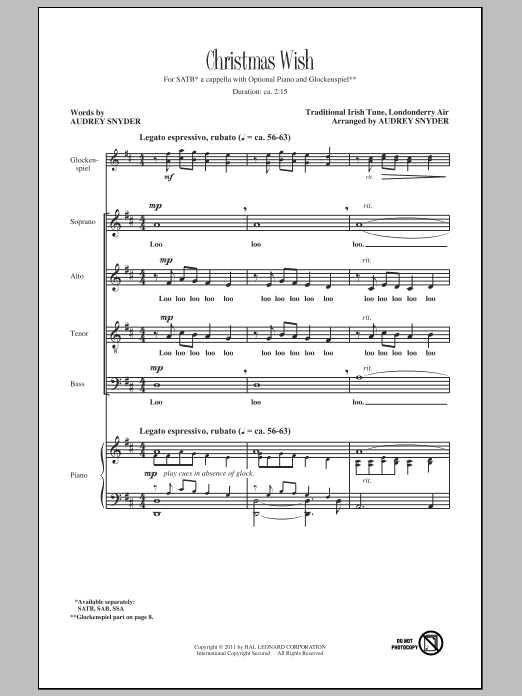 Download Audrey Snyder Christmas Wish Sheet Music