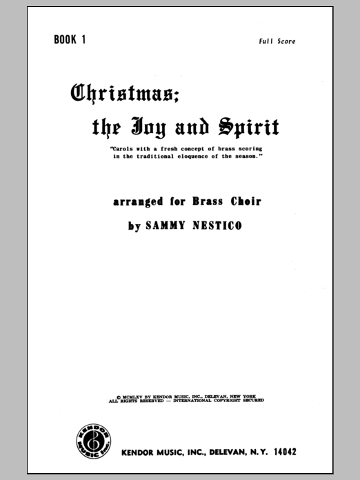 Download Nestico Christmas; The Joy & Spirit-Book 1/Full Sheet Music