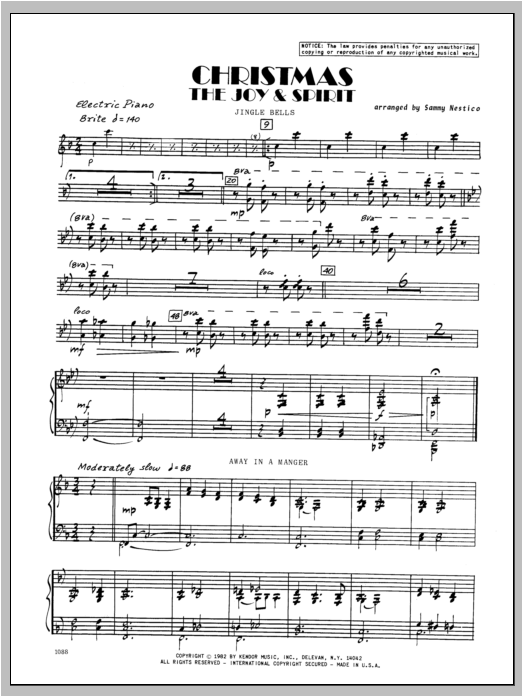 Download Nestico Christmas; The Joy & Spirit - Piano Sheet Music