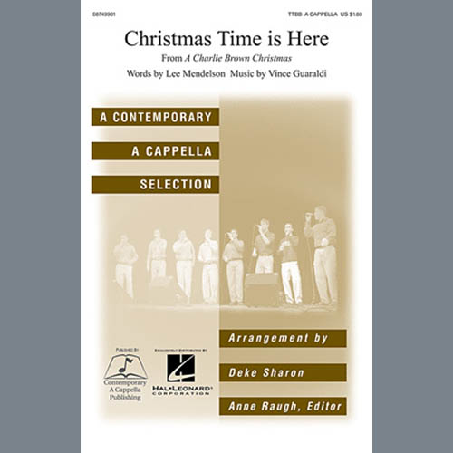Download Deke Sharon Christmas Time Is Here Sheet Music and Printable PDF Score for TTBB Choir