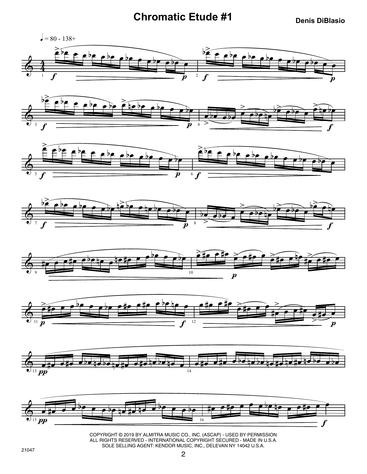 Download Denis DiBlasio Chromatic Etudes And Sound Patterns For Sheet Music
