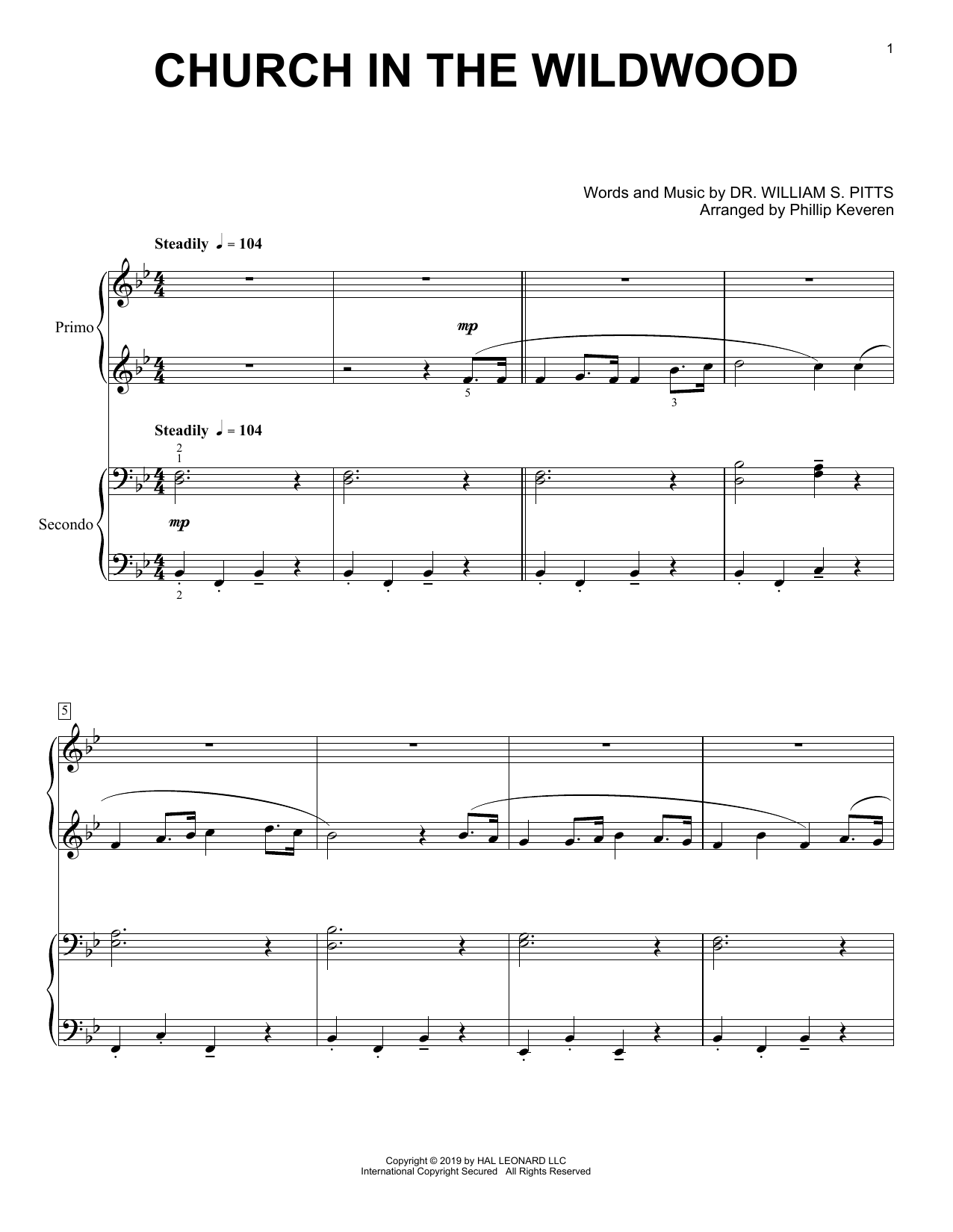 Download Dr. William S. Pitts Church In The Wildwood (arr. Phillip Ke Sheet Music