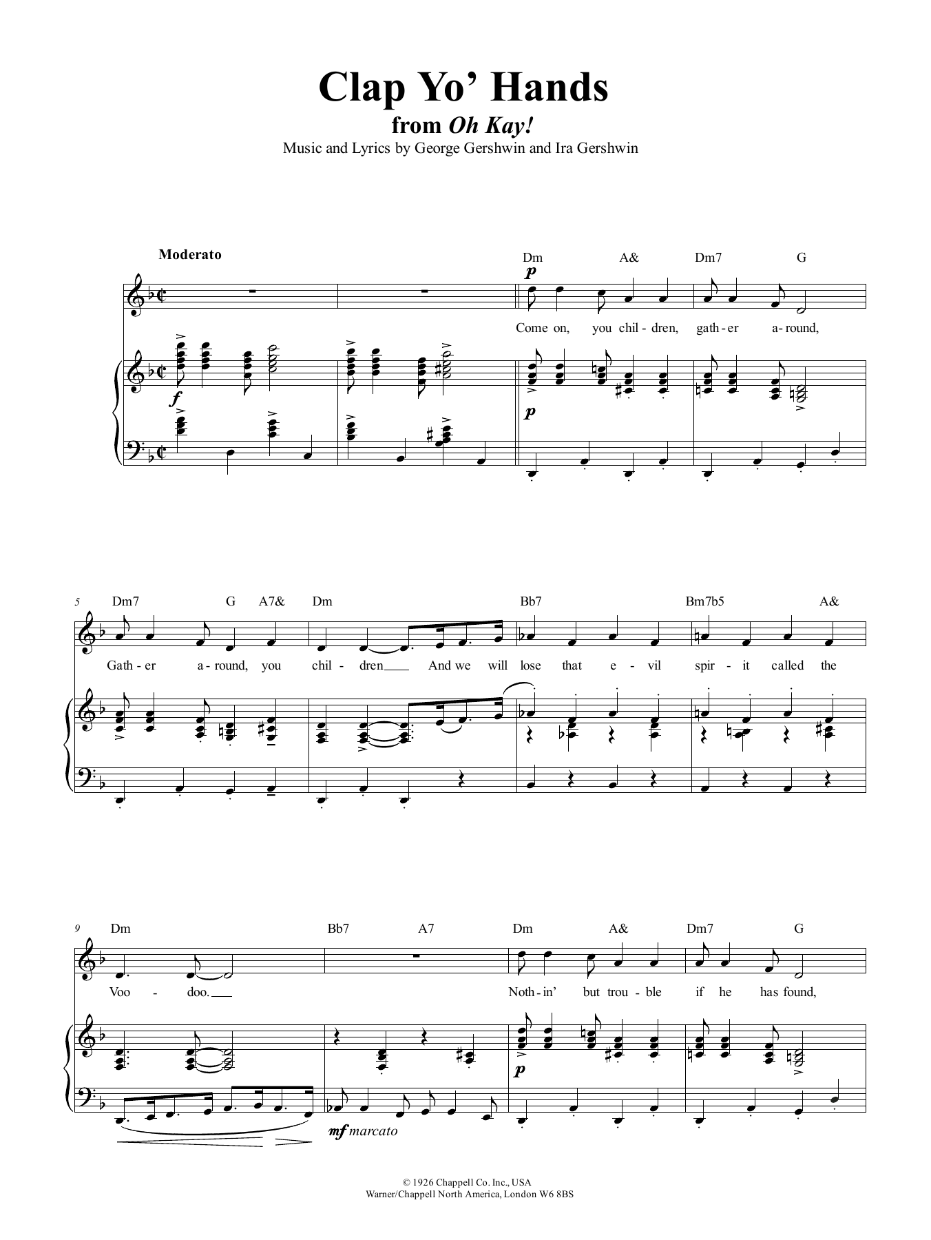 Download George Gershwin Clap Yo' Hands Sheet Music