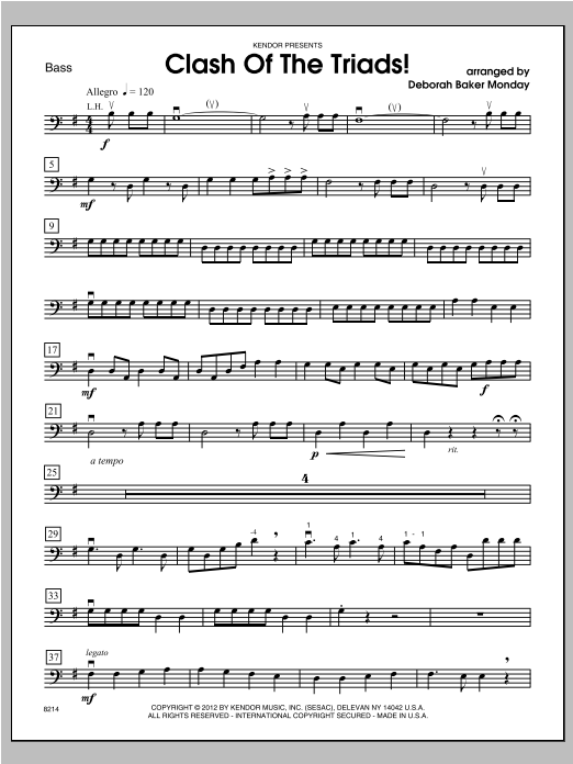 Download Monday Clash Of The Triads! - Bass Sheet Music