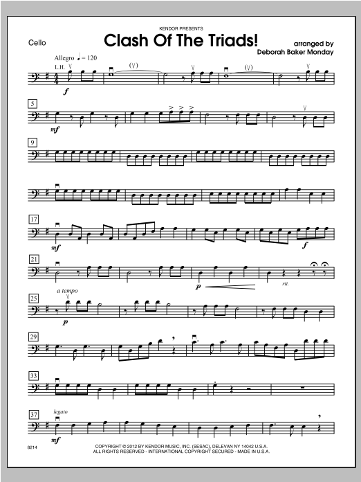 Download Monday Clash Of The Triads! - Cello Sheet Music