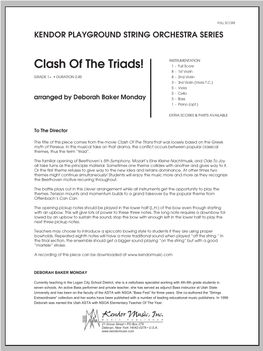Download Monday Clash Of The Triads! - Full Score Sheet Music