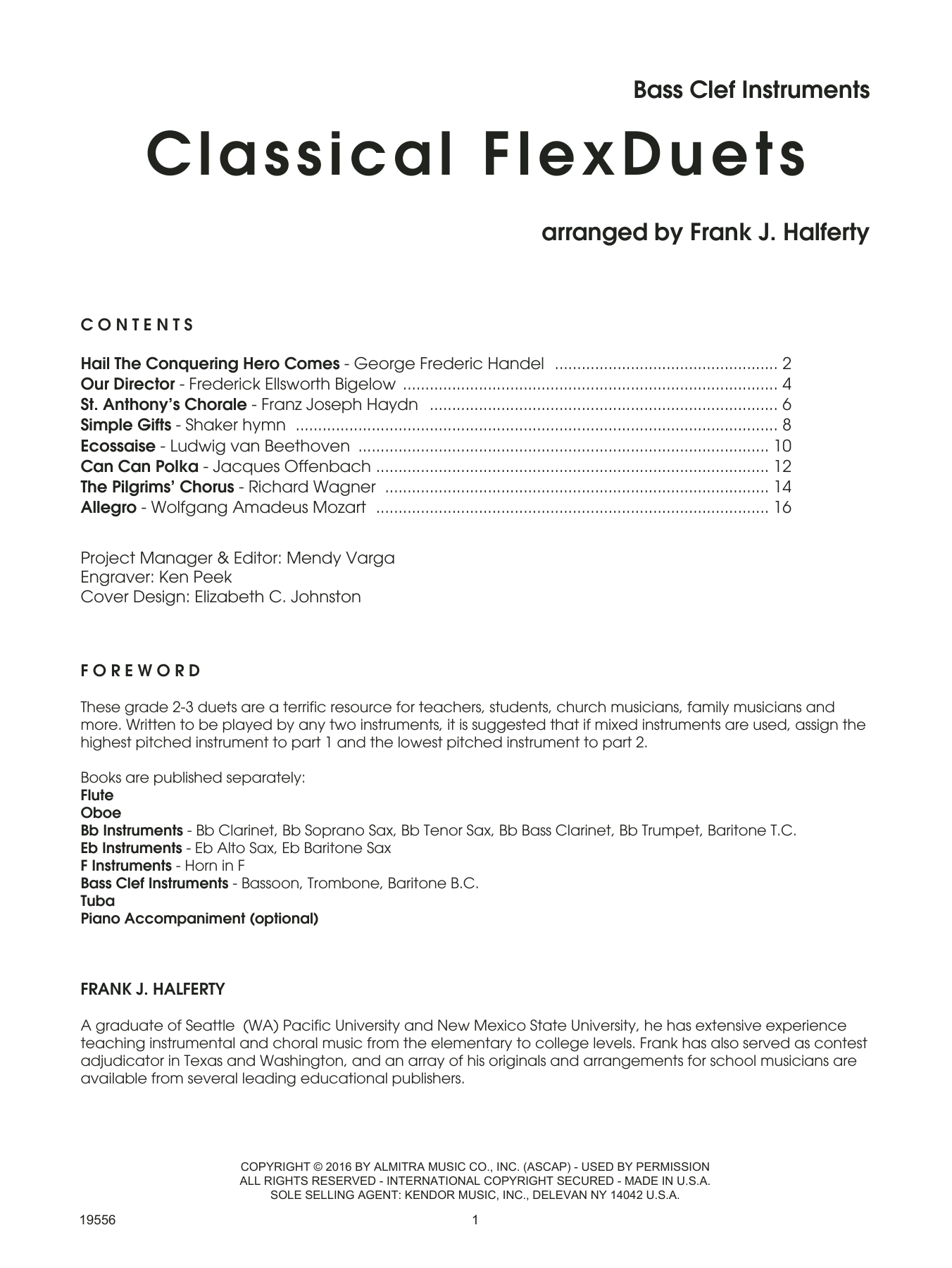 Download Frank J. Halferty Classical FlexDuets - Bass Clef Instrum Sheet Music