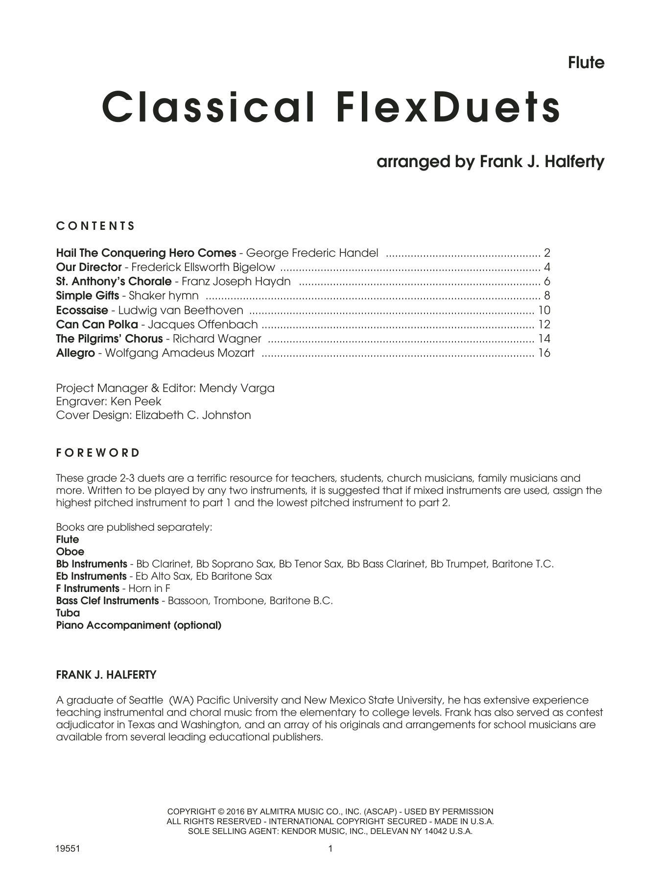 Download Frank J. Halferty Classical FlexDuets - Flute Sheet Music