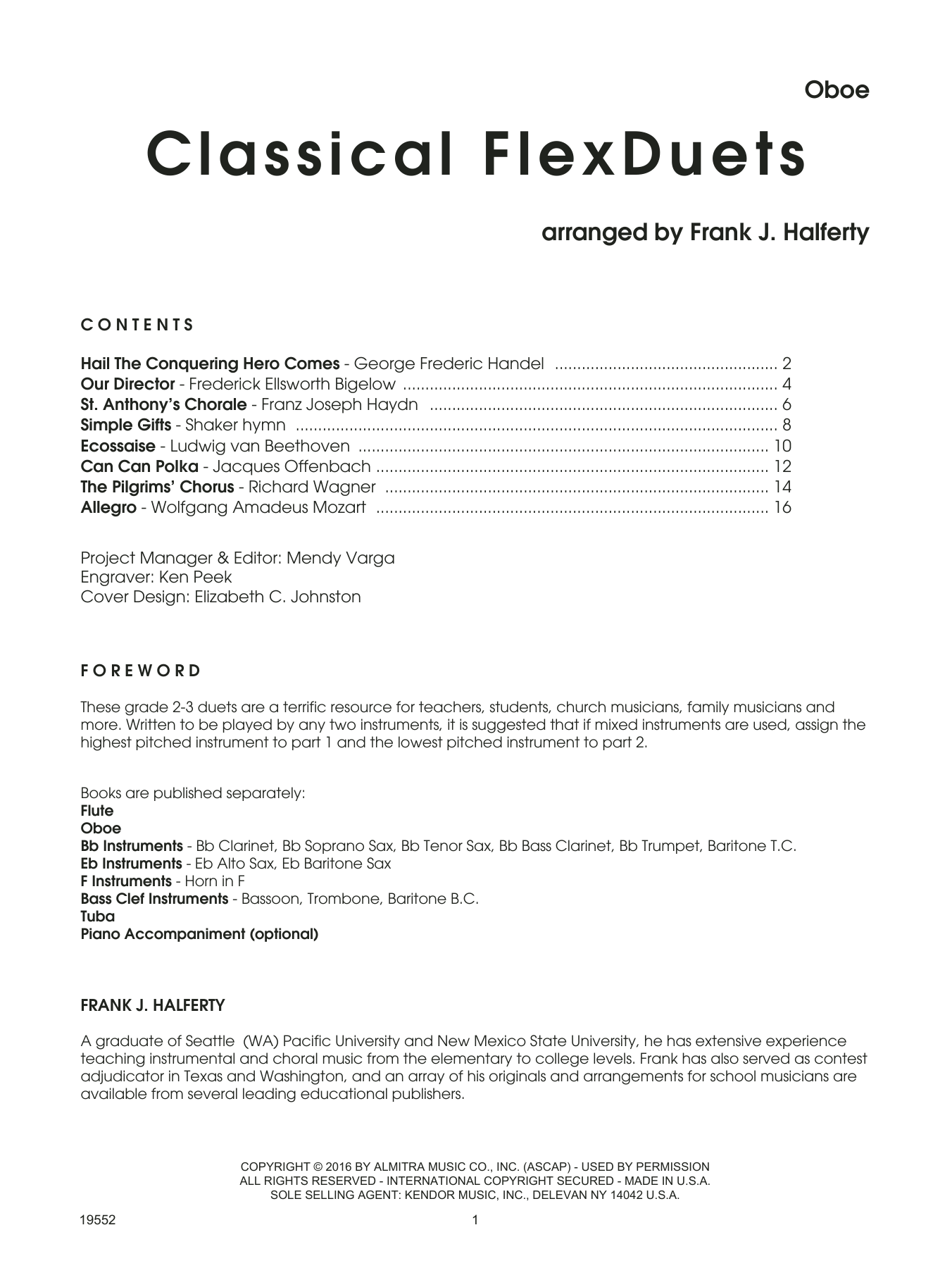 Download Frank J. Halferty Classical FlexDuets - Oboe Sheet Music