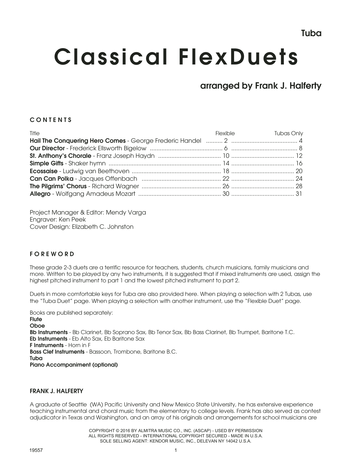 Download Frank J. Halferty Classical FlexDuets - Tuba Sheet Music