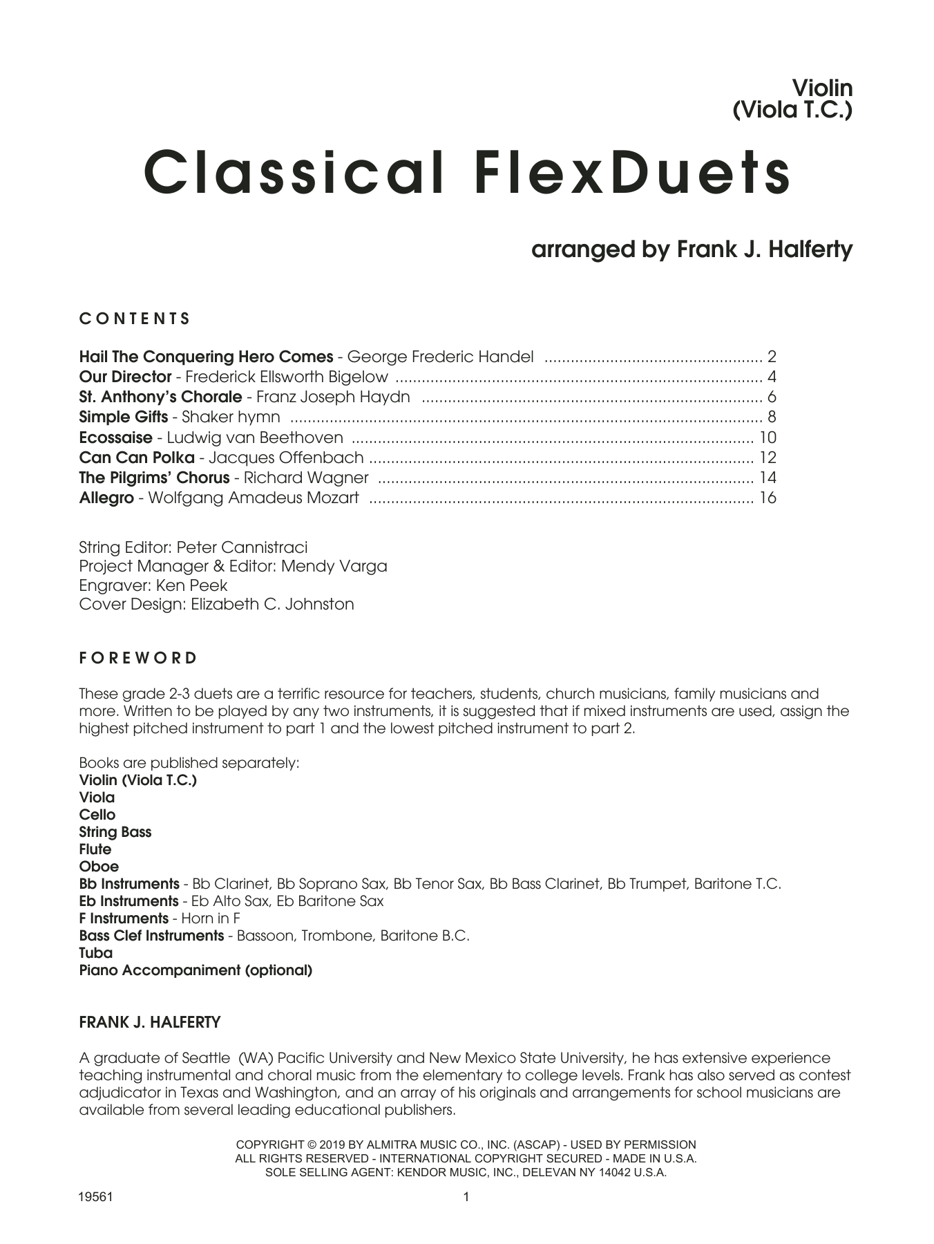 Download Frank J. Halferty Classical Flexduets - Violin Sheet Music