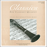 Download or print Classics For Clarinet Quartet - 3rd Bb Clarinet Sheet Music Printable PDF 20-page score for Classical / arranged Woodwind Ensemble SKU: 371414.