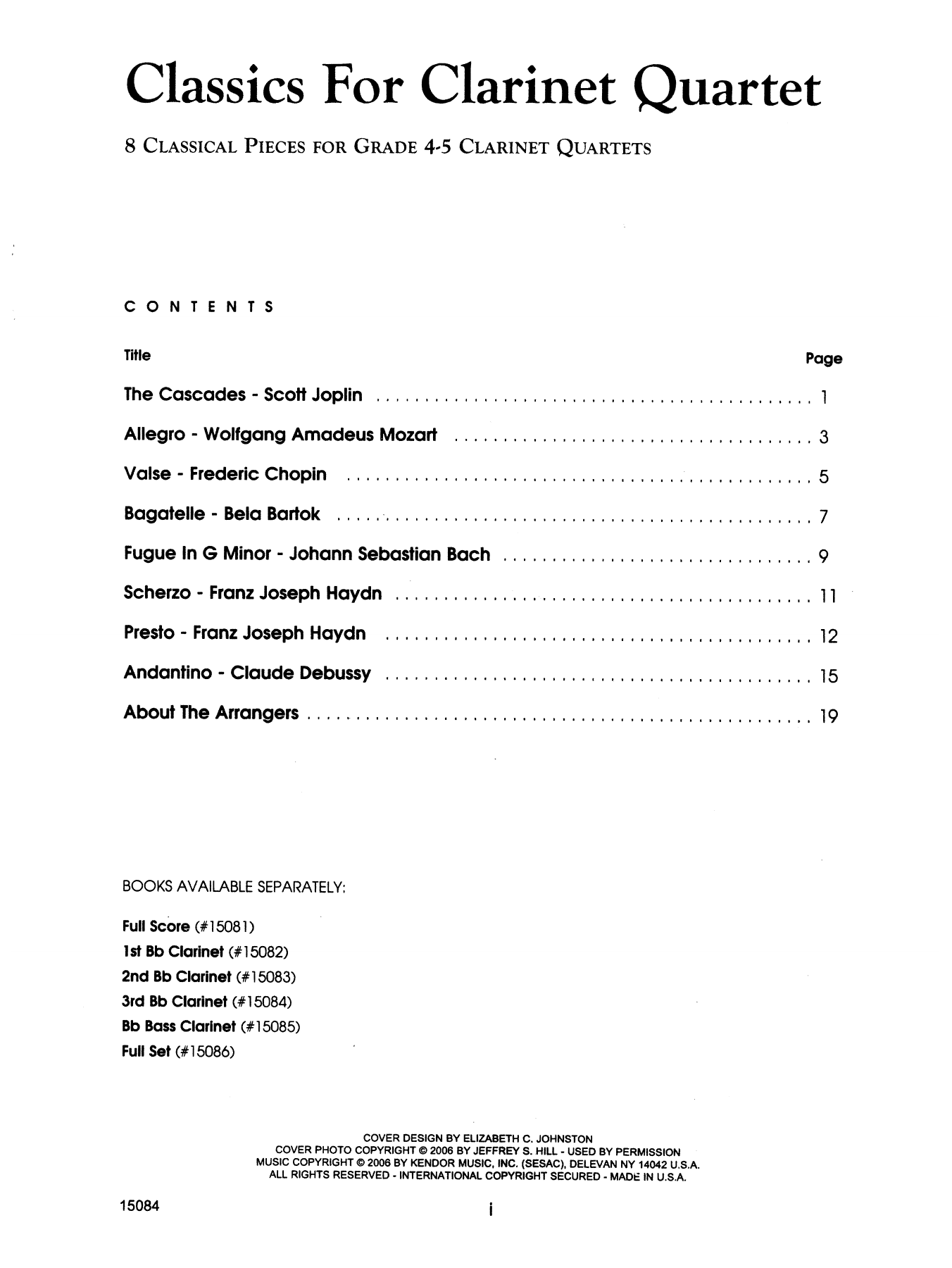 Download Richard Johnston Classics For Clarinet Quartet - 3rd Bb Sheet Music