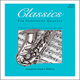 Download or print Classics For Saxophone Quartet - 1st Eb Alto Saxophone Sheet Music Printable PDF 19-page score for Concert / arranged Woodwind Ensemble SKU: 125027.