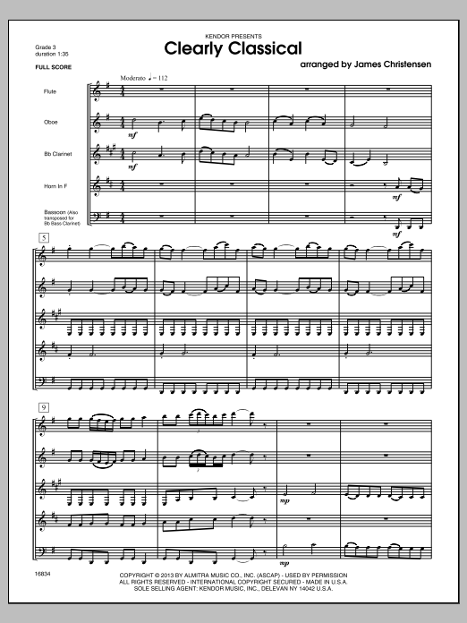 Download James Christensen Clearly Classical - Conductor Score (Fu Sheet Music
