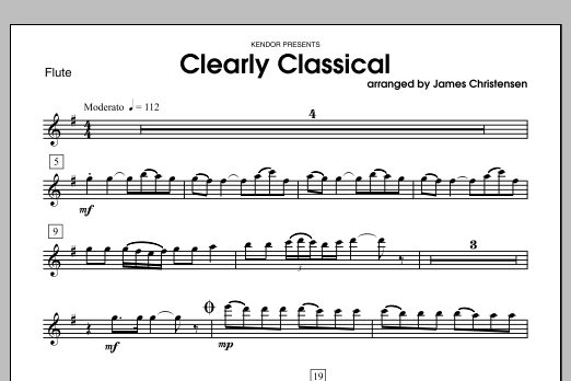 Download James Christensen Clearly Classical - Flute Sheet Music