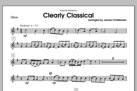 Download James Christensen Clearly Classical - Oboe Sheet Music