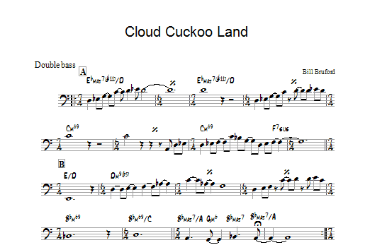 Download Bill Bruford Cloud Cuckoo Land Sheet Music