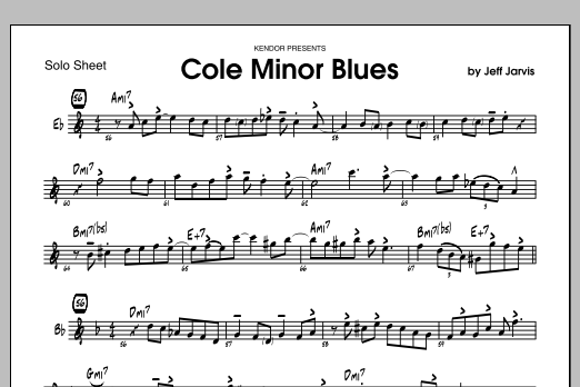 Download Jarvis Cole Minor Blues - Featured Part Sheet Music