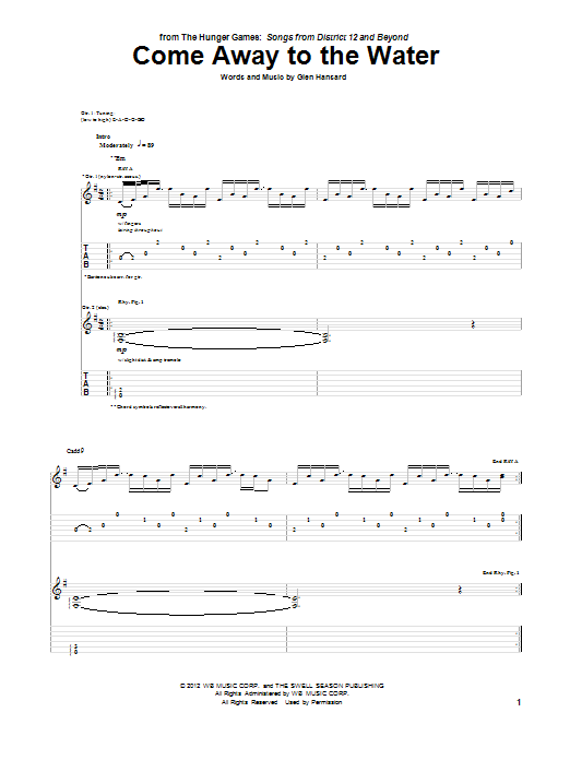 Download Maroon 5 Come Away To The Water Sheet Music