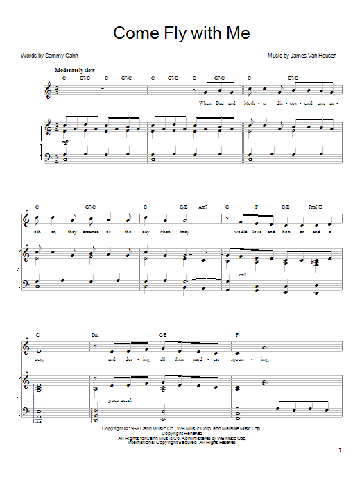 Download Michael Buble Come Fly With Me Sheet Music